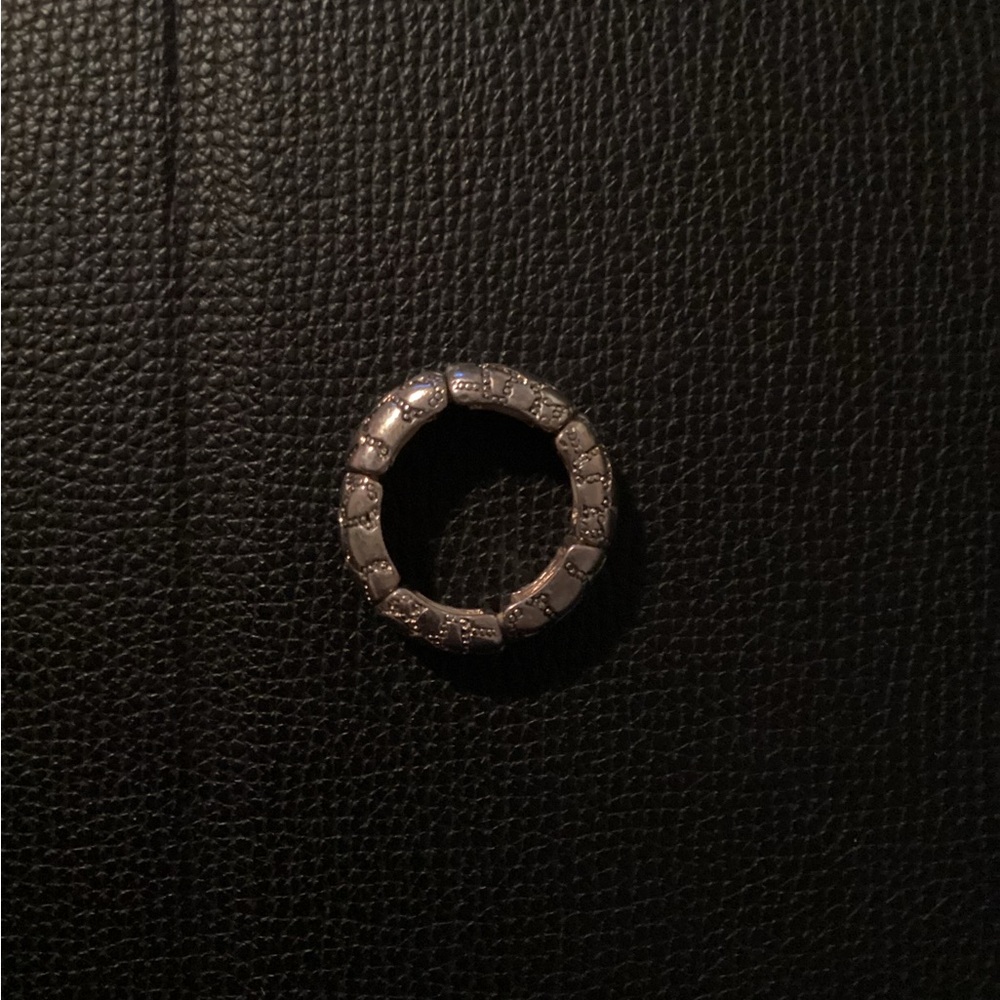Silver Patterned Ring - Picture 3 of 3